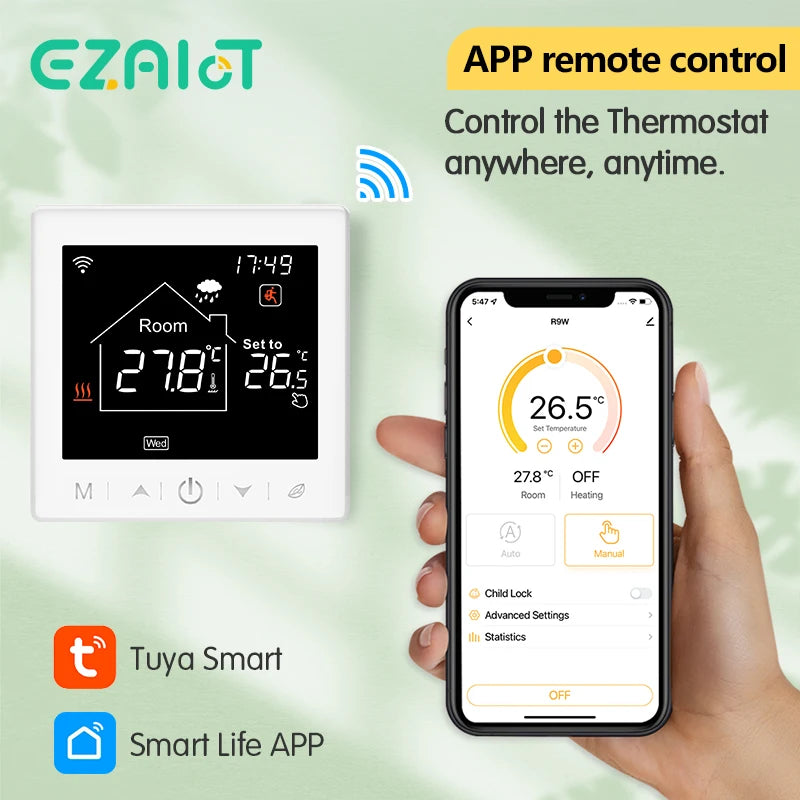 EZAIOT Floor Heating Thermostat &ndash; Tuya WiFi Alexa Ready