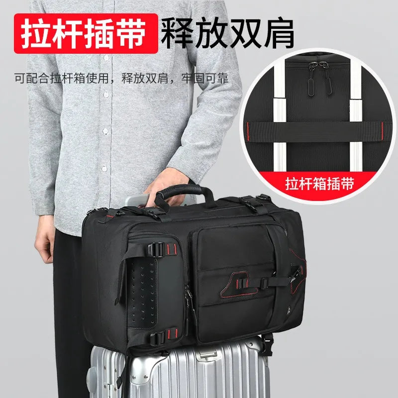 70L Men's Travel Backpack - Large Capacity, Casual &amp; Boarding-Ready