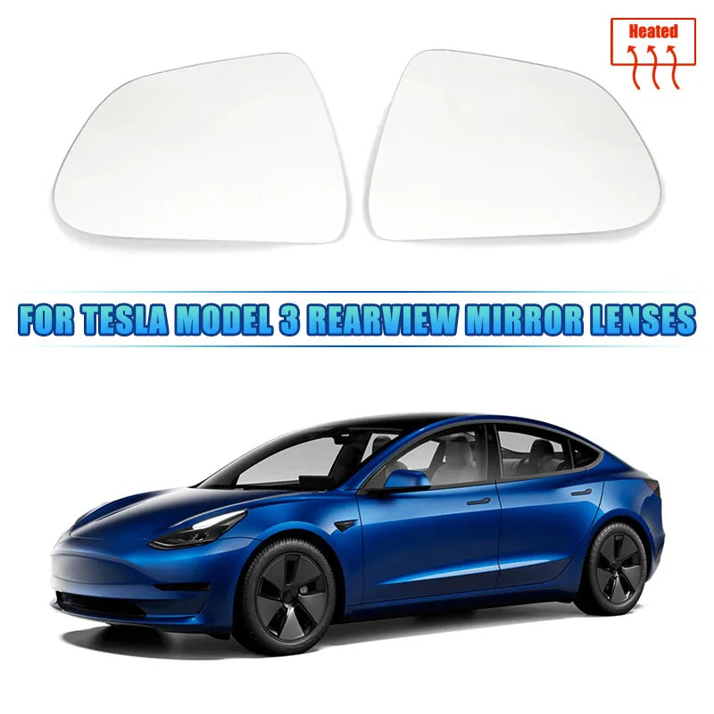 Tesla Model 3 Širokokutna Leća Ogledala 2 Pakiranja