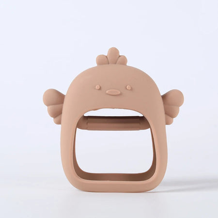 Silicone Baby Teething Toy &ndash; No Fall Design for Easy Handling F