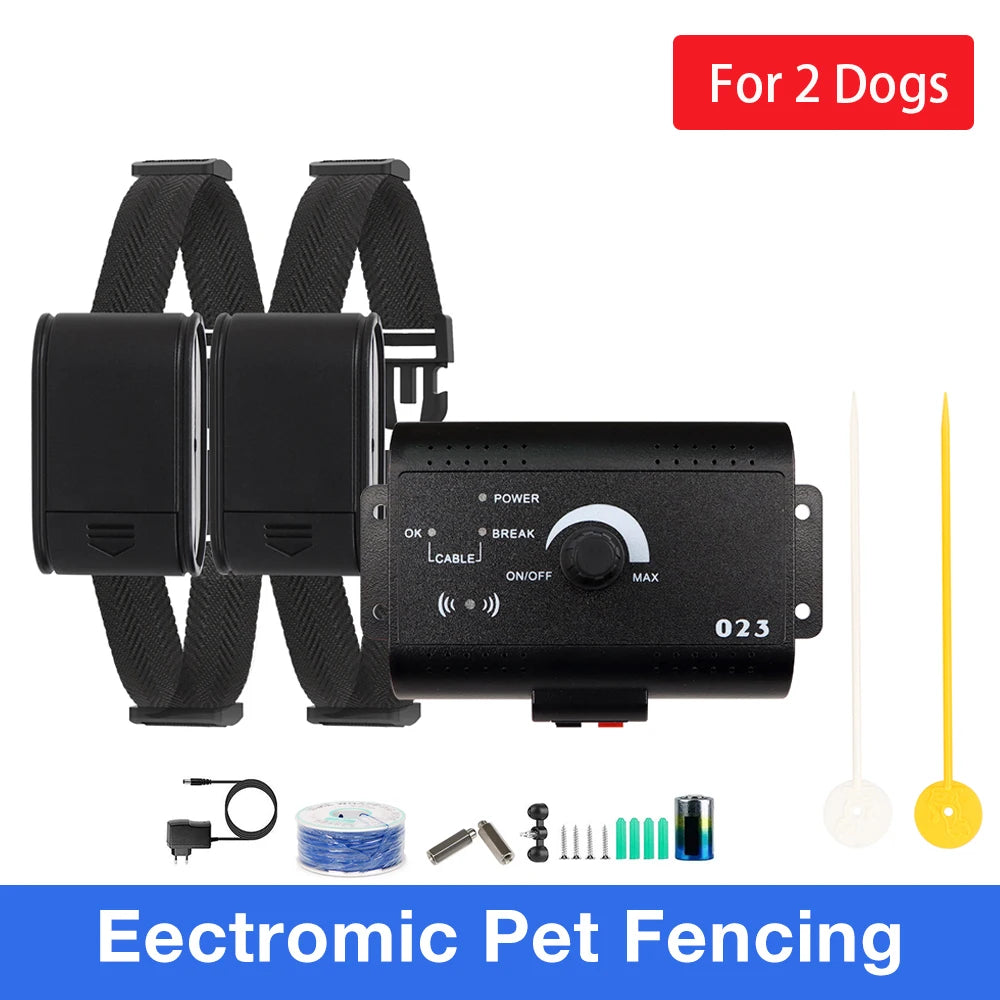 HT-023 Electric Pet Fencing System &ndash; 1/2 Acre Range For 2 Dogs / AU Plug
