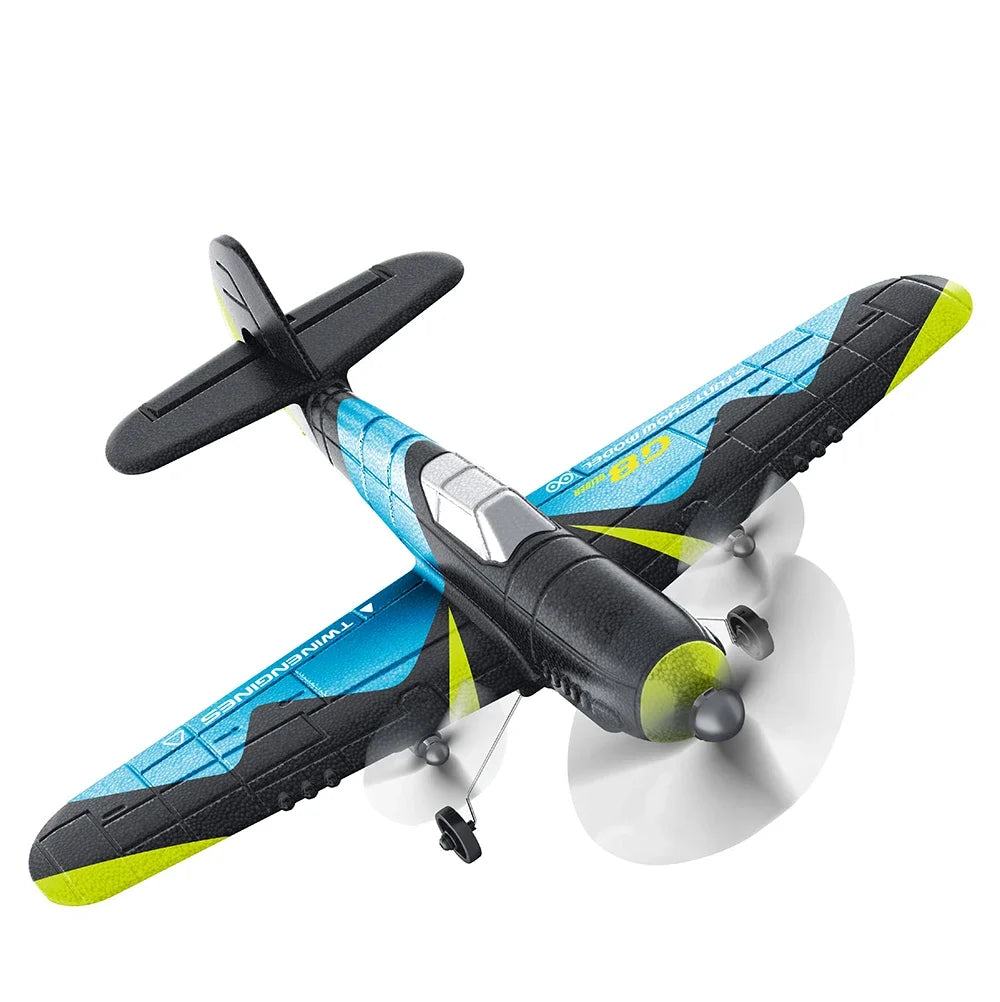 G8 RC Fighter Plane &ndash; LED Light 2CH Glider for Kids G8 Fighter