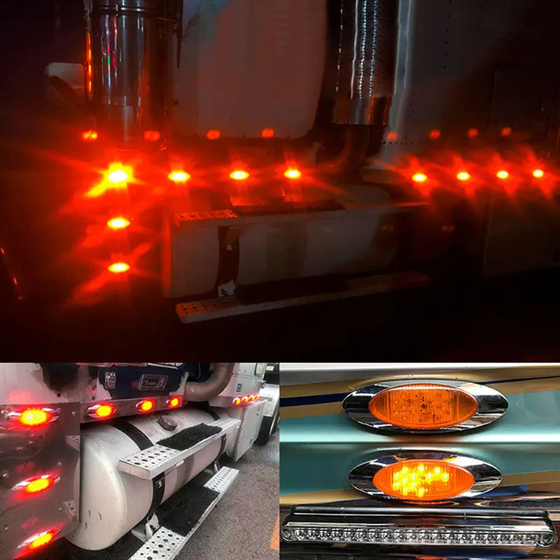 Kevanly 16 LED Clearance Light &ndash; Universal 24V Strobe Safety Marker