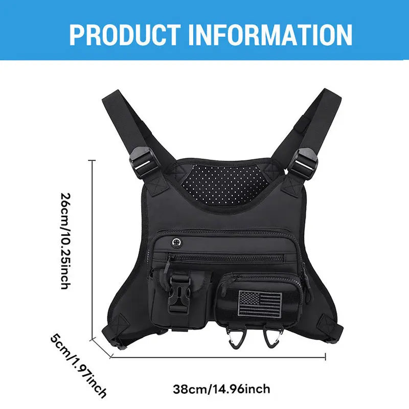 Camping Front Chest Vest Pack &ndash; Lightweight Running Pack