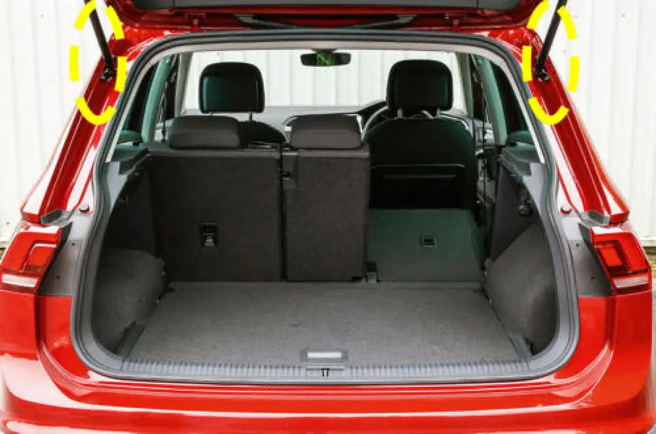 Podporné držiaky plynových vzpier zadného dverí VW Tiguan 5N, 521mm