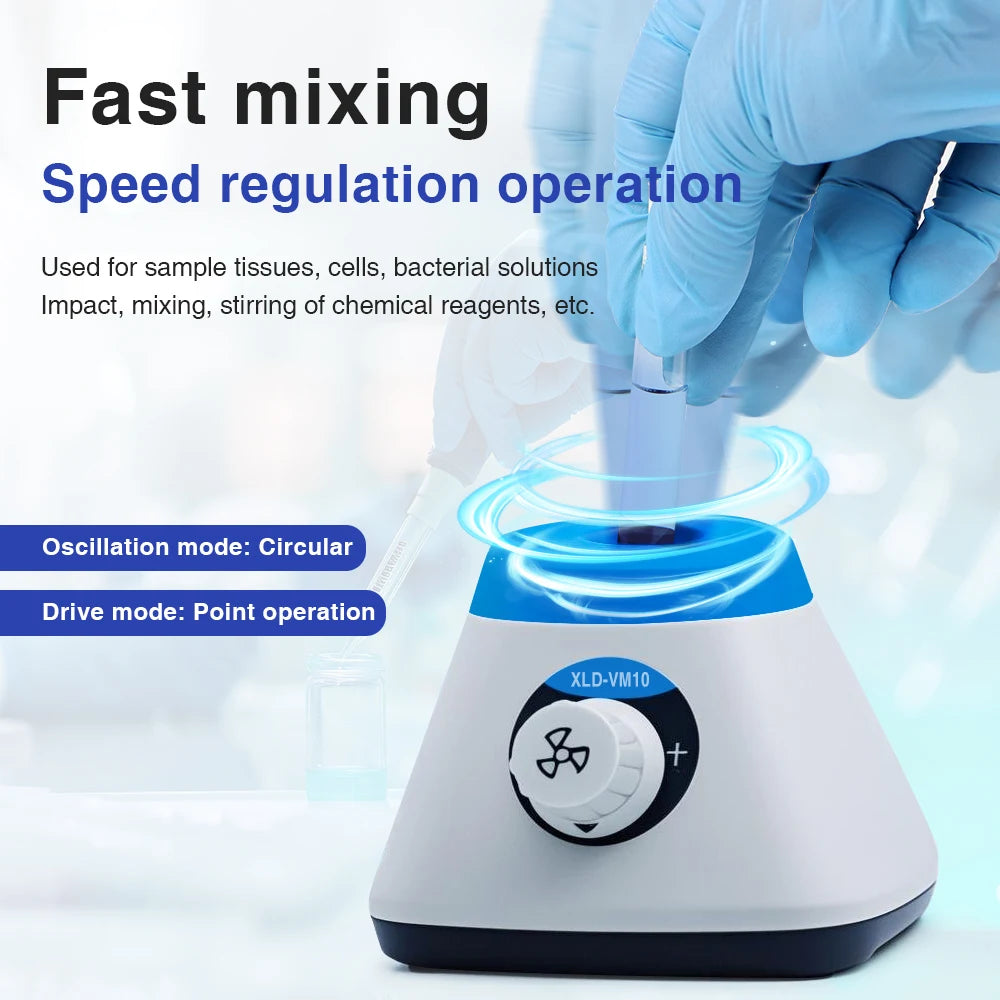 VM10 Mini Vortex Mixer &ndash; Adjustable Speed 0-4500RPM