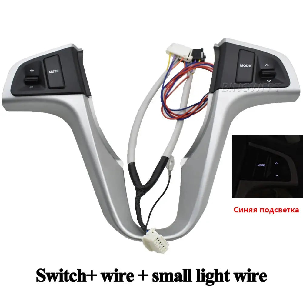 Steering Wheel Remote Control Button For Hyundai VERNA SOLARIS 2010-2015 Multi-function Handsfree Bluetooth Connect Audio Switch by InterCyprus Trading Ltd
