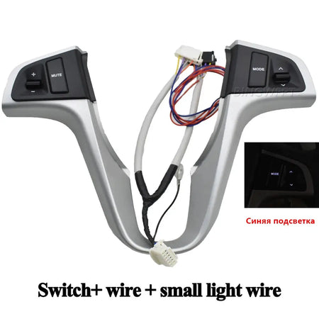 Steering Wheel Remote Control Button For Hyundai VERNA SOLARIS 2010-2015 Multi-function Handsfree Bluetooth Connect Audio Switch by InterCyprus Trading Ltd