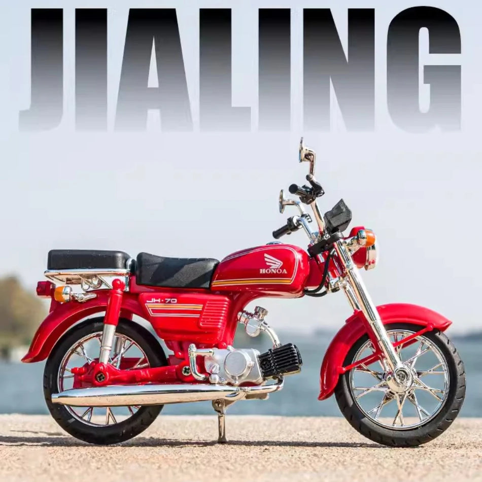 Model de motocicletă din metal turnat, la scară 1:12 pentru Honda JH-70