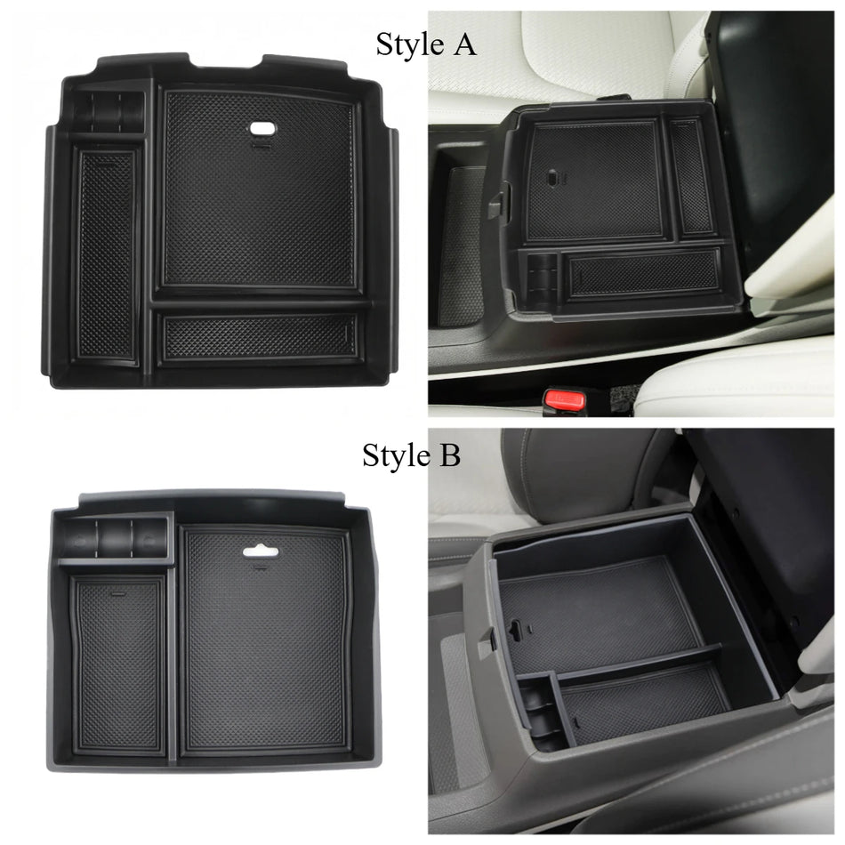 Armrest Storage Box for Kia Carnival ABS Organizer Tray with Anti Scratch Mat Durable Center Console Accessory