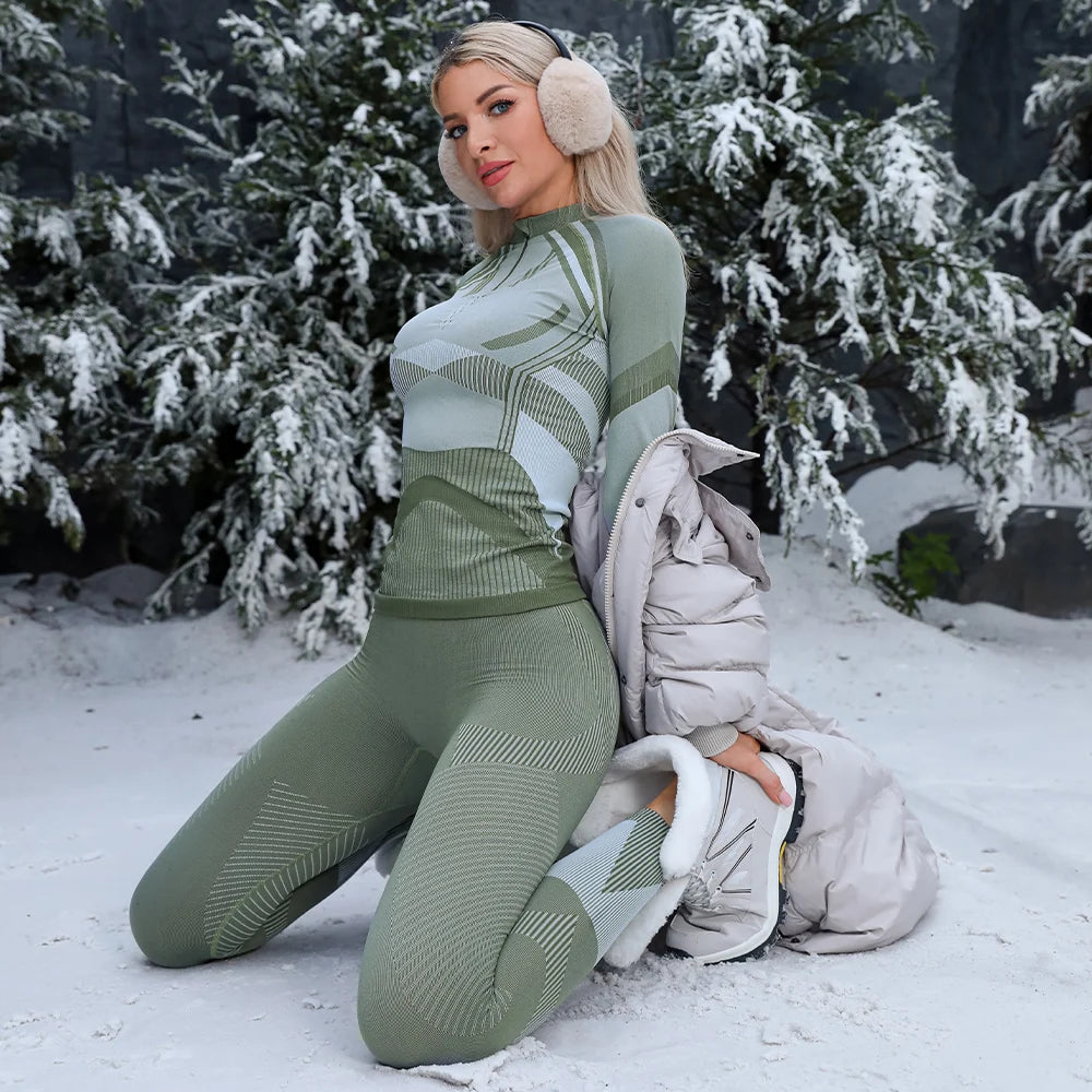 Anfilia Women Ski Thermal Underwear Sets &ndash; Moisture-Wicking