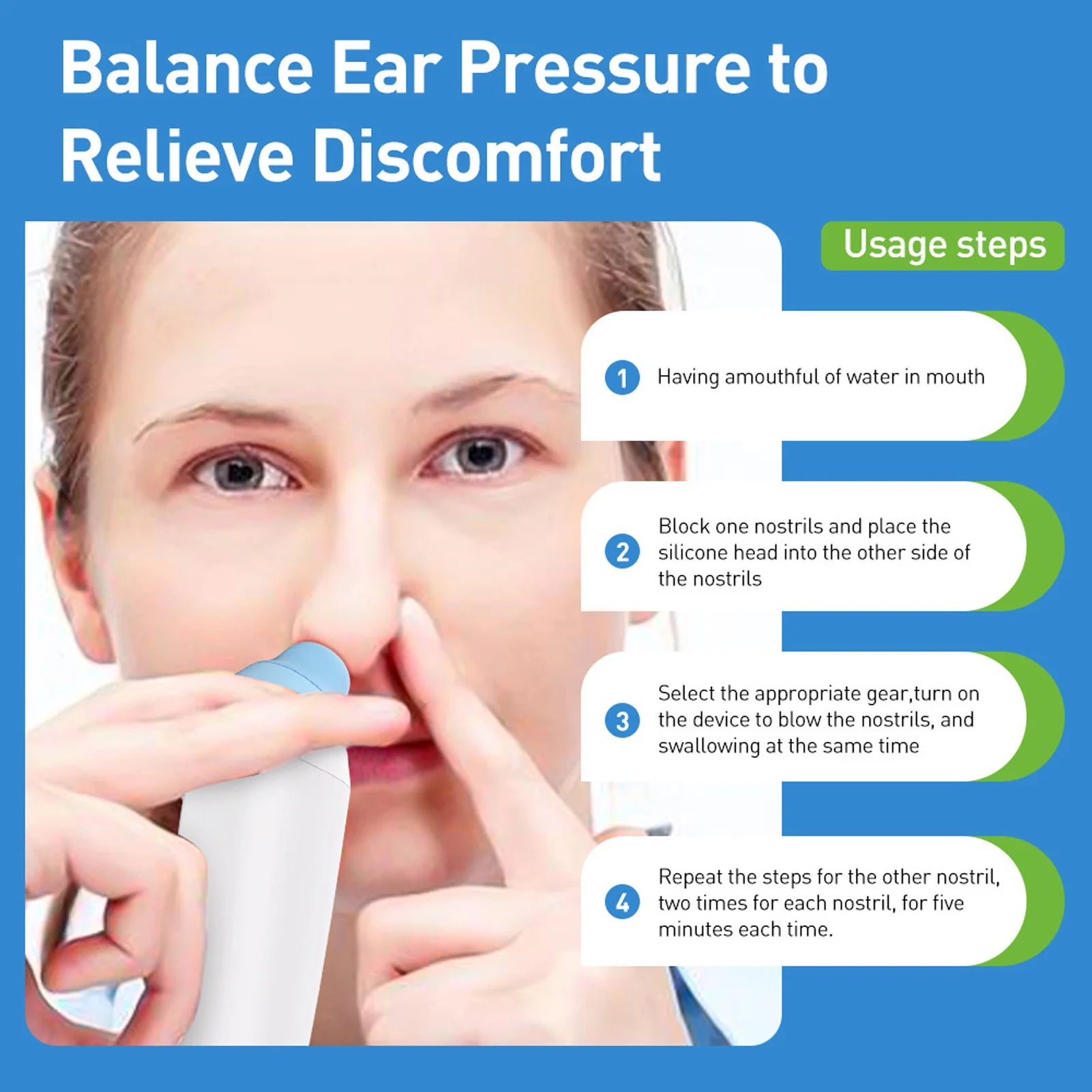 Ear Pressure Reliever Eustachian Device &ndash; Tinnitus Relief