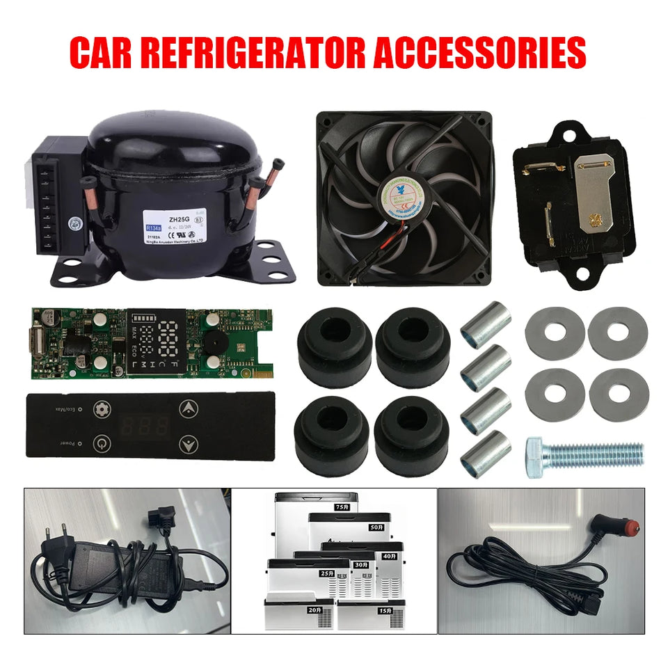 Car Refrigerator Compressor 12-24V DC ZH25G for Car Freezer Accessory
