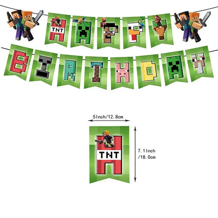 Birthday Party Supplies - Disposable Dinnerware &amp; Decorations Pull the flag 1set 1