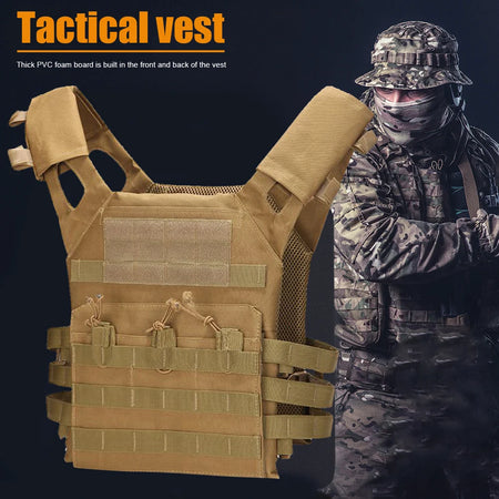 JPC Molle Plate Carrier &ndash; Lightweight Water Repellent Vest