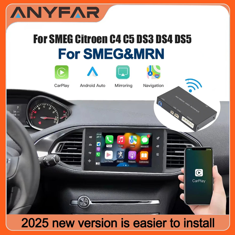 Peugeot Citroen SMEG MRN CarPlay Android Auto Retrofit Kit