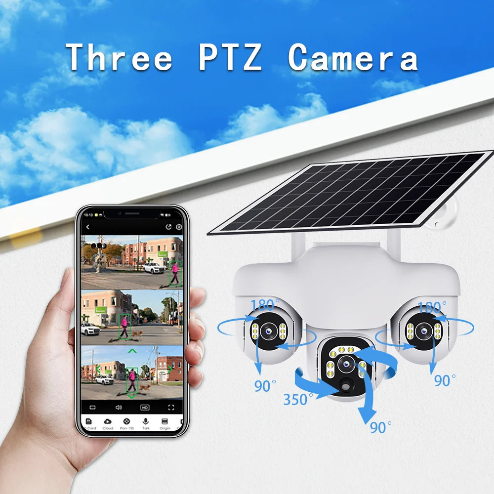 12MP Solar PTZ Camera