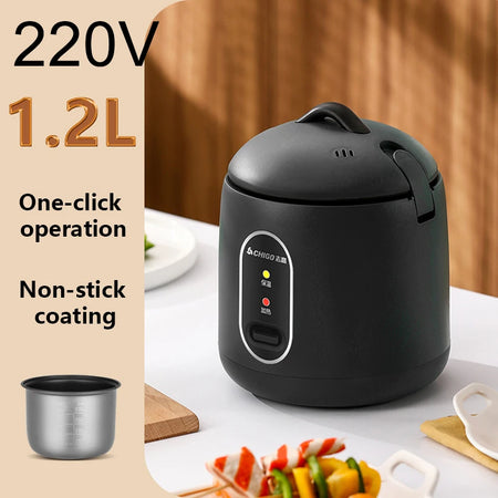 Zhigao Mini Rice Cooker - Compact &amp; Efficient DF07-Black / CHINA / 220V|UK