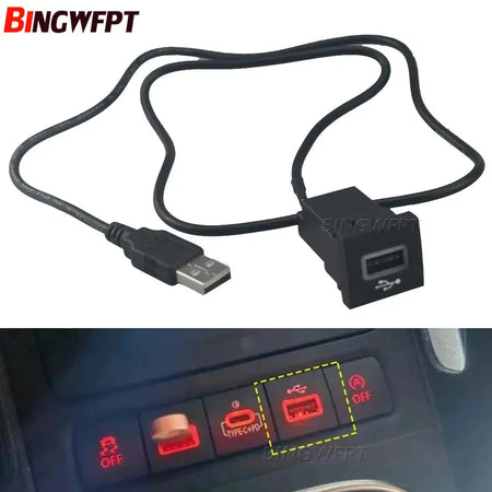 Auto Audio Radio U-disk Flash Quick Charger USB Input Adapter Socket Interface For VW Golf 6 Jetta 5 MK5 Scirocco 2006-2012 by InterCyprus Trading Ltd