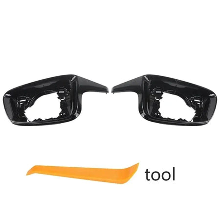 2pcs Rearview Mirror Cap Wing Side Mirror Cover Frame Fit For BMW M240i M440i I4 M50 M2 G87 M3 G80 M4 G82 G83 Replacement by InterCyprus Trading Ltd