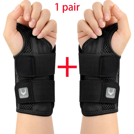 Wrist Guard with Thumb Protection &ndash; Adjustable for Joint Pain Black - Right Hand 1 / L/XL