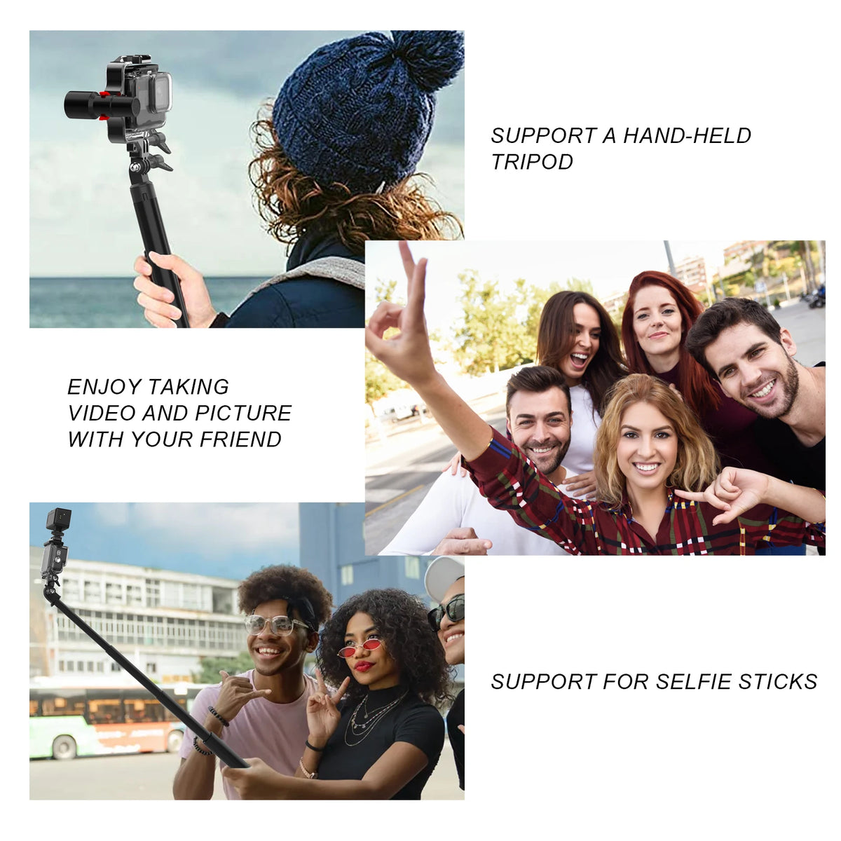 Waterproof LED Diving Fill Light &ndash; Durable Aluminum Bracket for Action Cameras