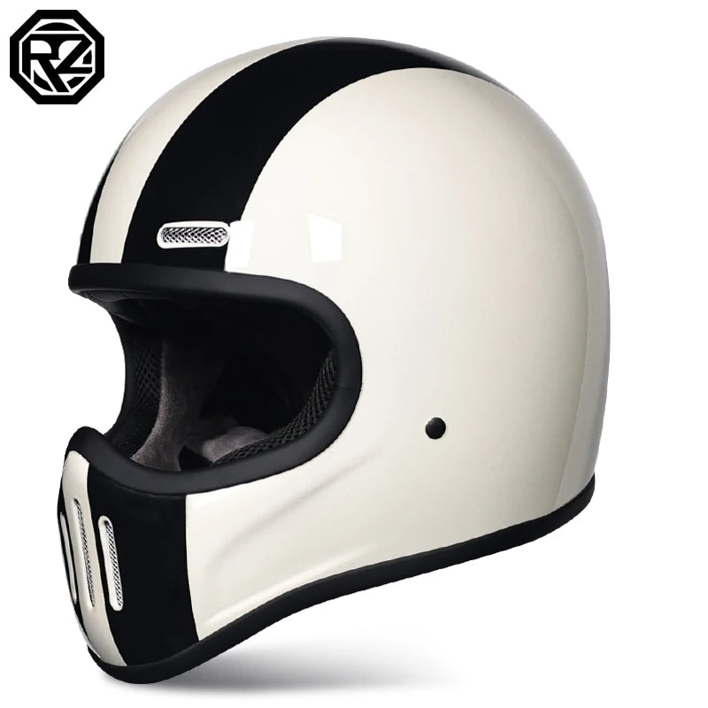 FBR Full Face Retro Helmet Tokyo Style &ndash; Fiberglass Shell