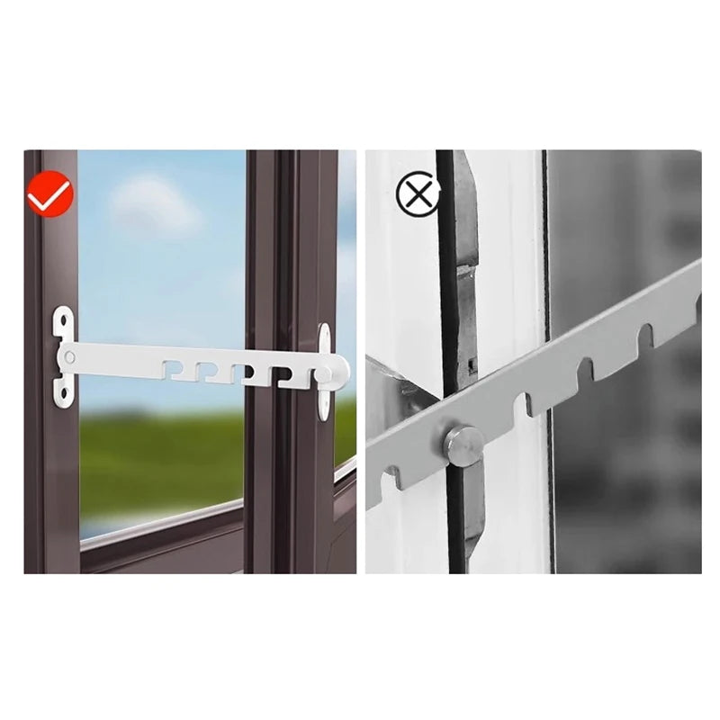Child Safety Window Lock - Adjustable Metal Restrictor for Baby Protection