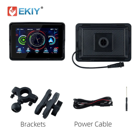 EKIY 5 Inch Motorcycle GPS Navigation Display Screen &ndash; Waterproof Portable Digital Dashboard M18 / None