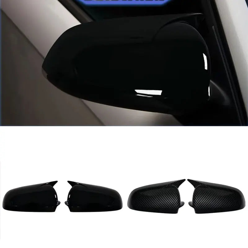 Μαύρα Καπάκια Καθρέφτη από Ίνες Άνθρακα Audi A3 S3 A4 S4 A6 8P 8E