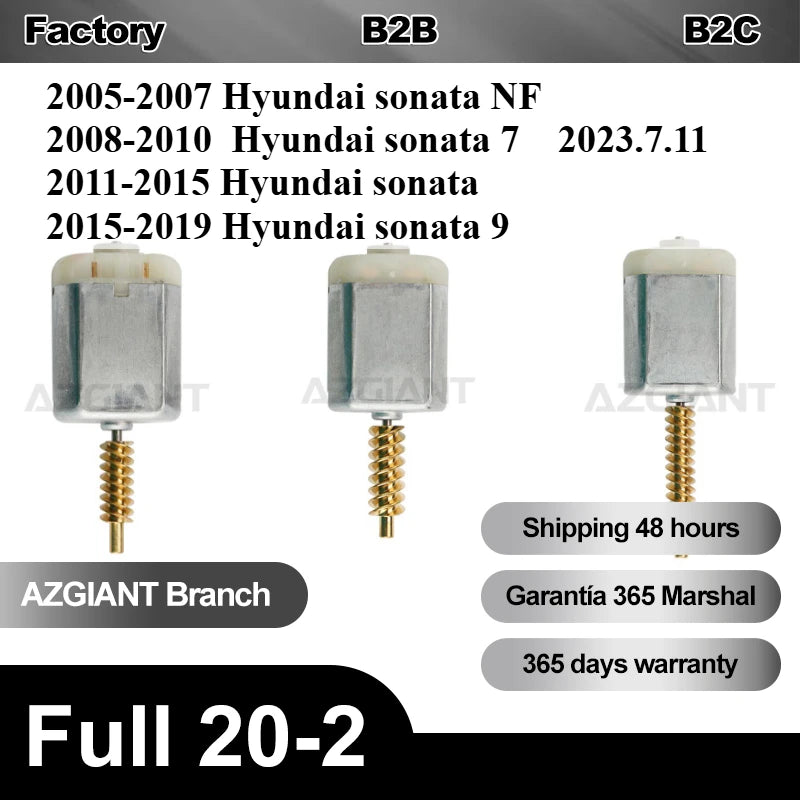 Deurslot motor voor Hyundai Sonata passagierszijde, 12V DC actuator, metalen constructie