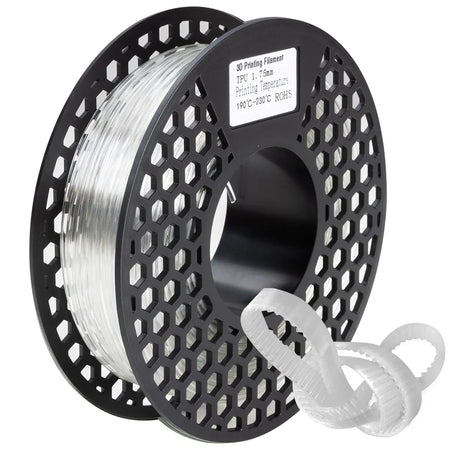 200g TPU Filament &ndash; Non-Toxic Flexible Odorless Filament Transparent