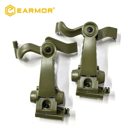 EARMOR M16C Tactical Earphone ARC Helmet Adapter Kit for M31/M32 Series Olive Green