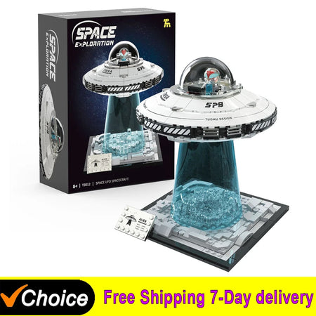 MOC Space UFO Alien Spaceship &ndash; Lego Compatible Gift