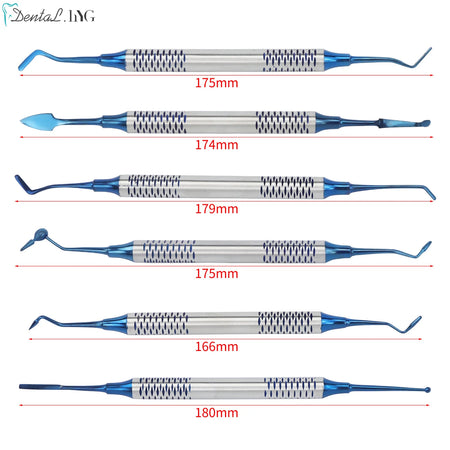 6Pcs Kit Dental Spatulas &ndash; Autoclavable Stainless Steel
