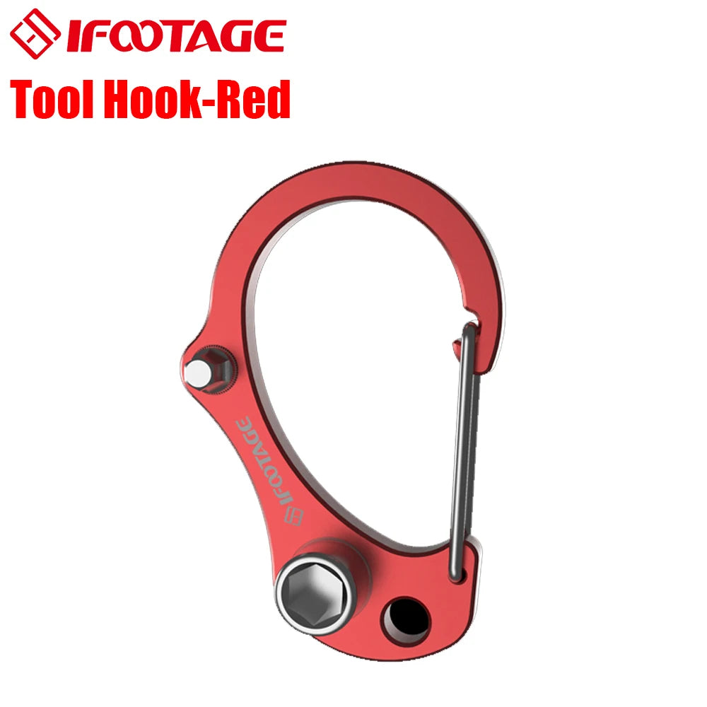 IFOOTAGE Tool Hook Red &ndash; Multifunctional 3-in-1 Camera Tool Tool Hook