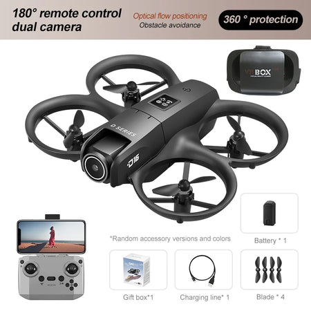 Xiaomi D16 Mini Drone 8K HD-VR - Compact, Powerful, and Feature-Rich Black-8K-1B  HD-VR