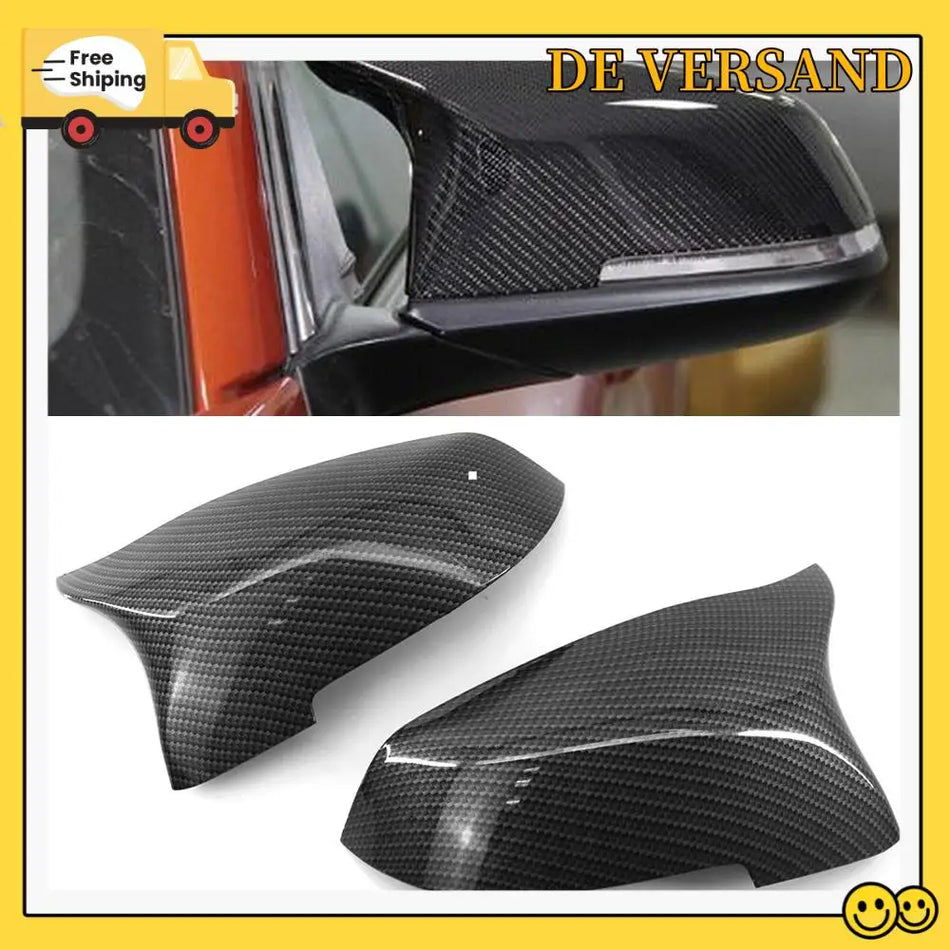Kryty zrkadiel, 2 kusy, uhlíkové vlákno pre BMW 5 Series F10 F18, priamy náhradný set