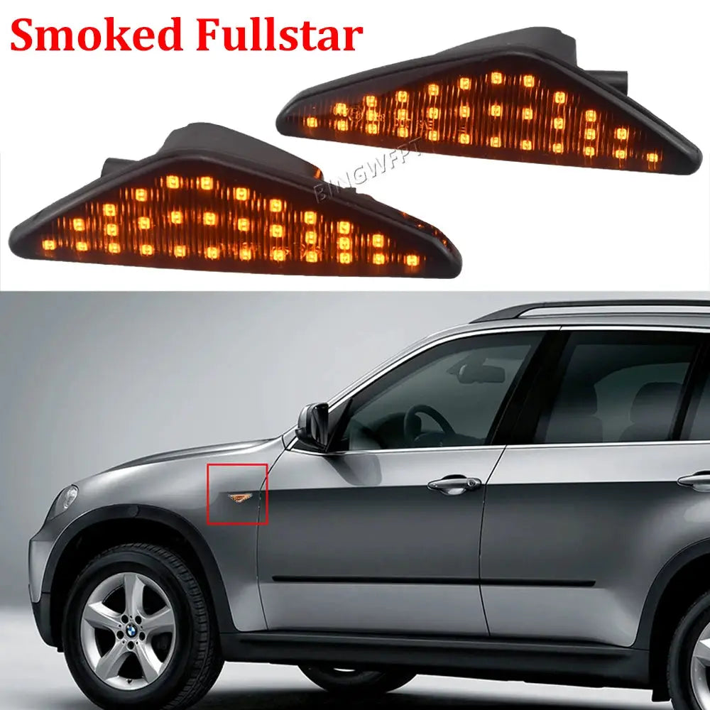 Dynamic Flowing LED Side Marker Turn Signal Light For BMW X5 E70 X6 E71 E72 X3 F25 Sequential Lamp Blinker 2008-2014 by InterCyprus Trading Ltd