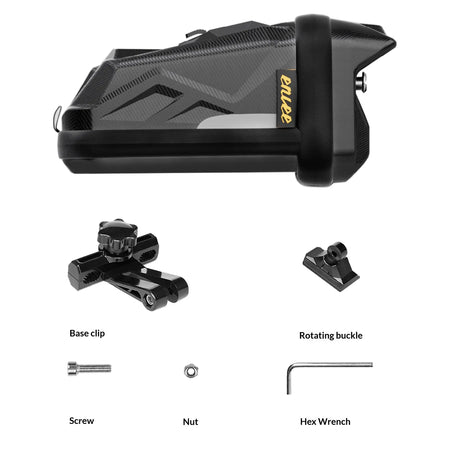 ENLEE Waterproof EVA Hard Shell Bicycle Saddle Bag 1.7L Large Capacity Reflective Striped Under Seat Tail Bag MTB Road Bike by InterCyprus Trading Ltd