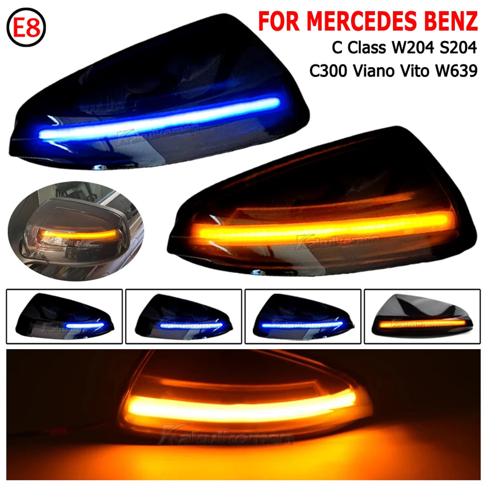 Indicator LED dinamic pentru oglinda laterală pentru Mercedes-Benz C-Class W204/S204