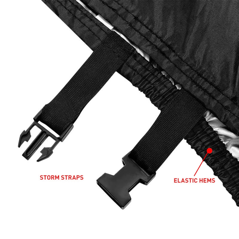 4 Sizes Musta Jalgratta Kate 210D Oxford Veekindel UV Kaitse