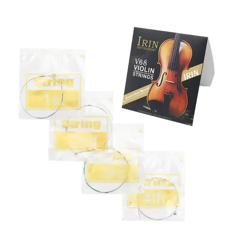 Violin Strings EADG Nickel Silver Wound &ndash; Smooth Tone