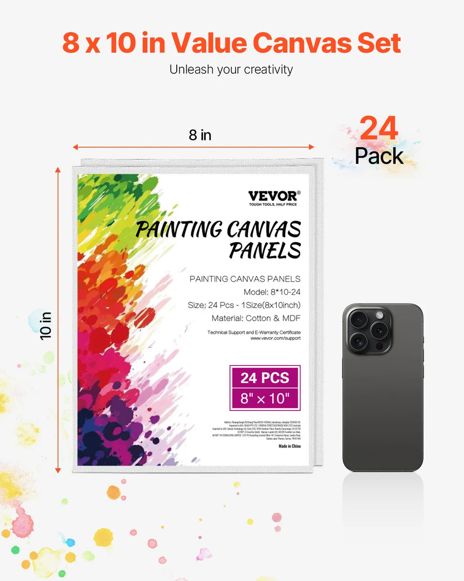 Painéis de Lona Amigáveis para Iniciantes para Pintura Lonas Brancas