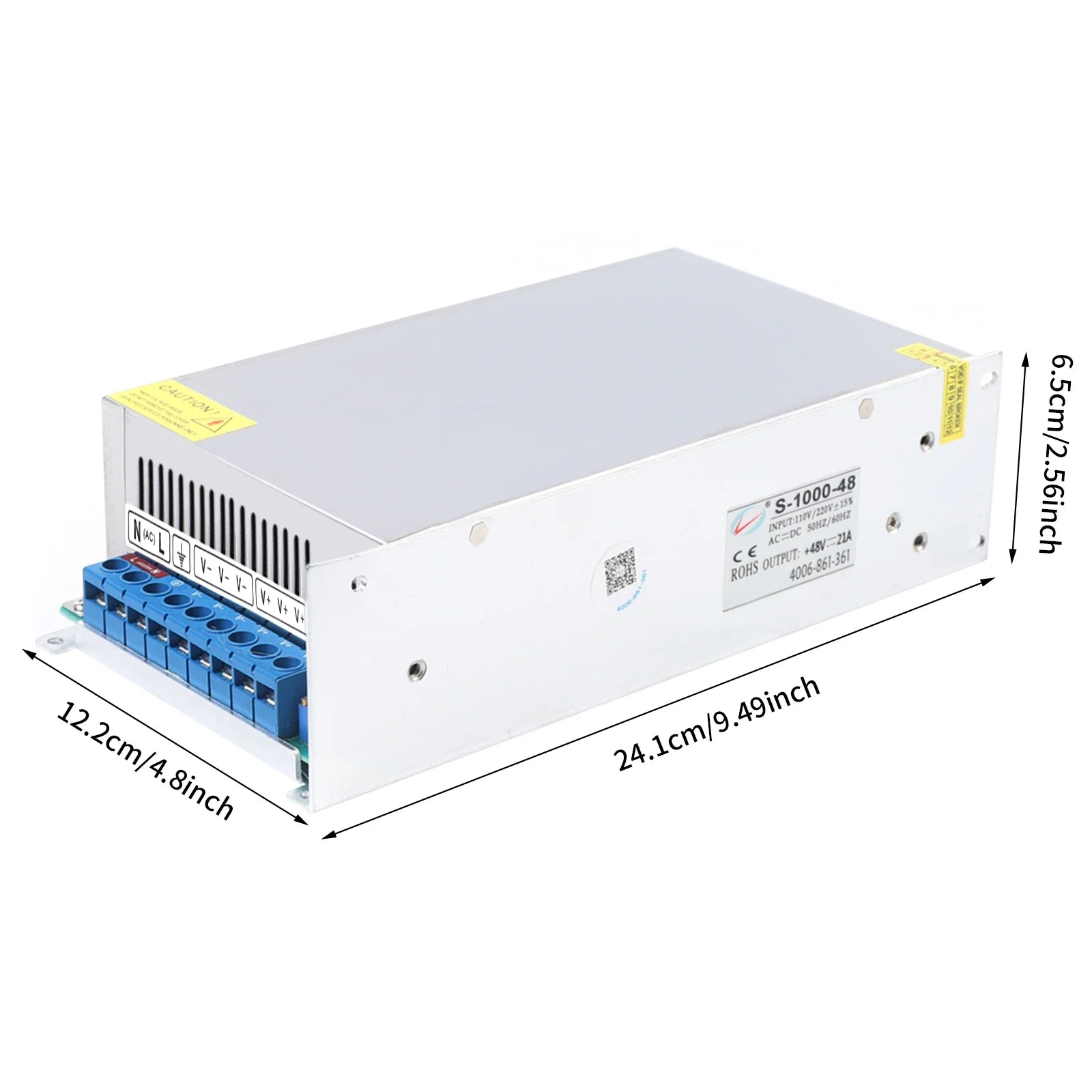 Alimentatore Inscatolato AC/DC, 48V, 16.7A, 800W - HDS800PS48