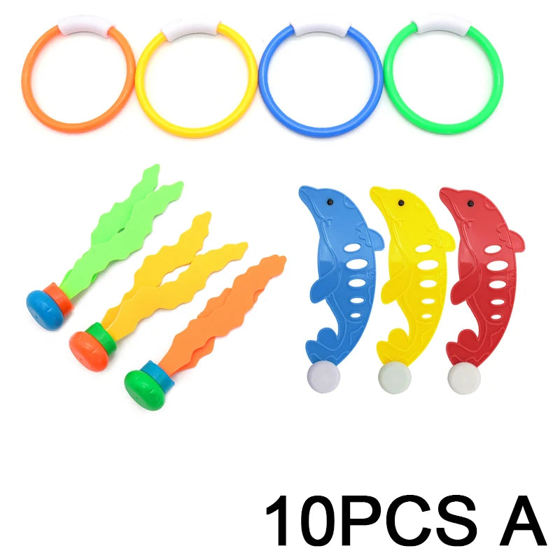 Choice Summer Diving Toys Set - Underwater Training Gear 10PCS