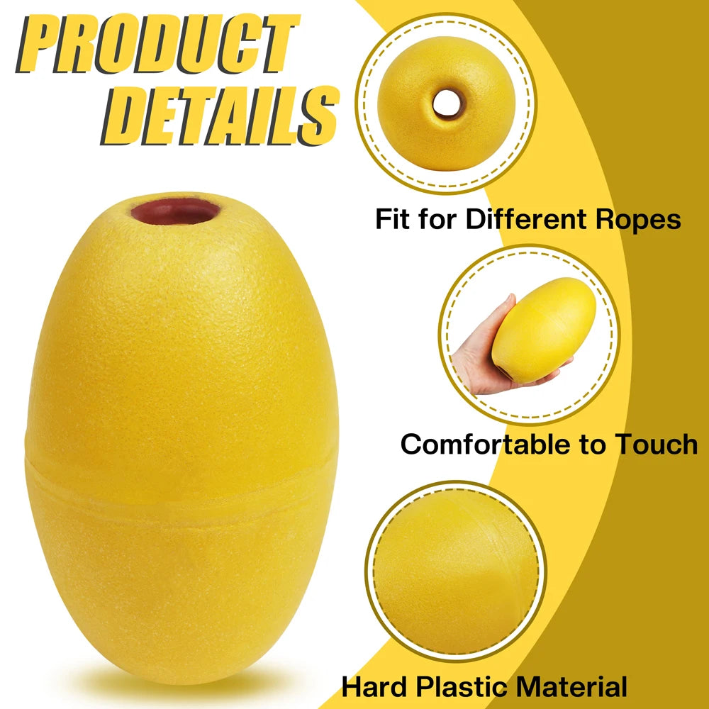 Kayak Anchor Ball - Durable Yellow Float Buoy for Marine &amp; Pool Use
