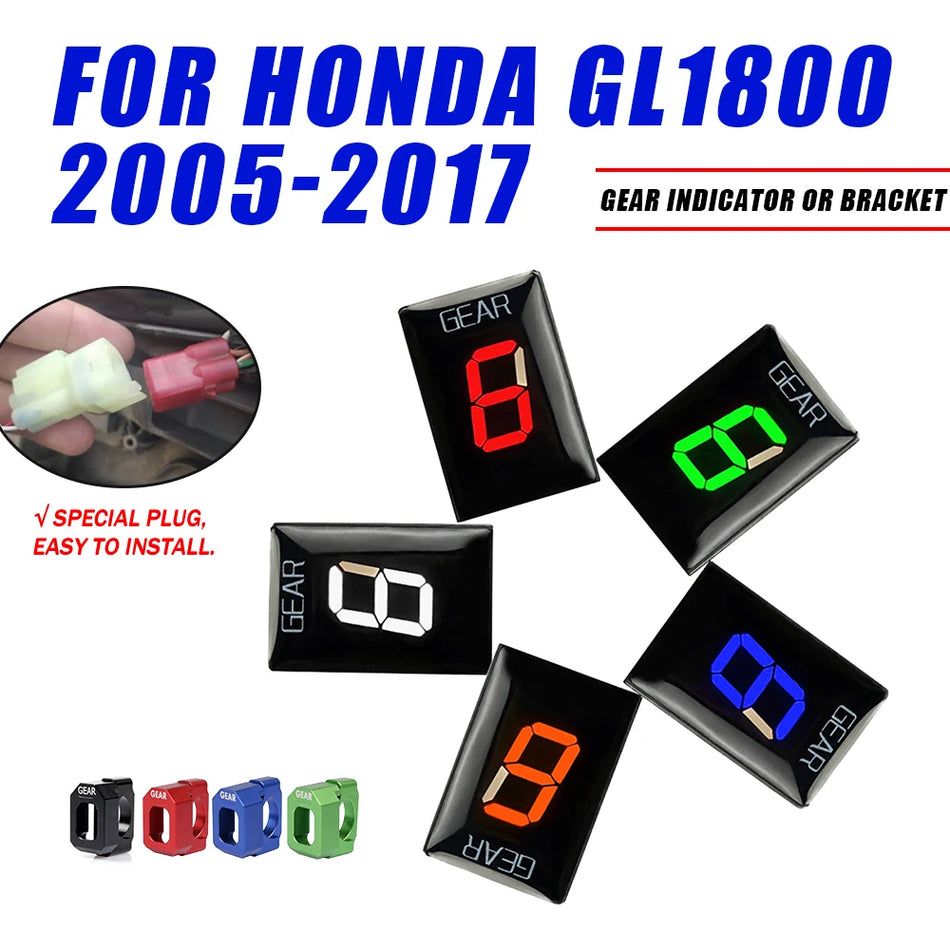 Honda GL1800 Gold Wing 2005-2017 Versnellingsindicator Display met LED Snelheidsmeter voor Motorfiets