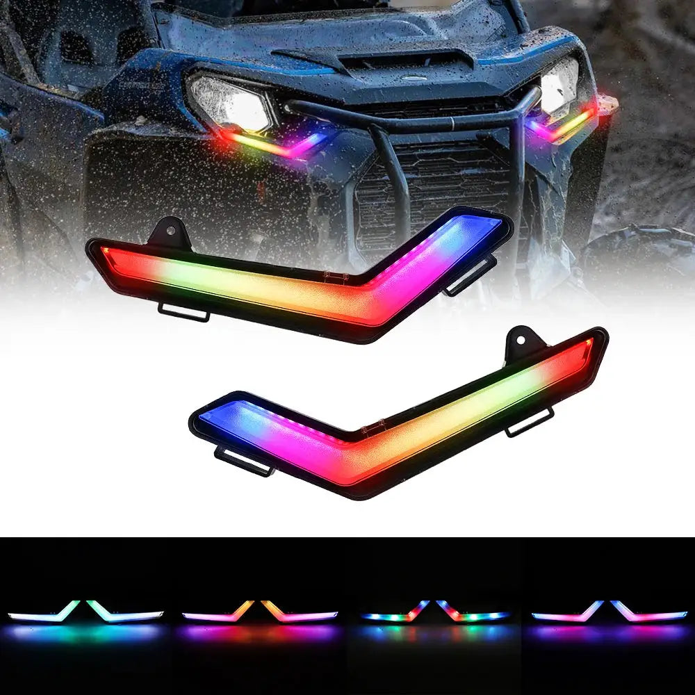 Front LED Signature Lights Turn Signal Light for Can-Am Defender & Defender Max 2020+ / Commander Max 2021+ by InterCyprus Trading Ltd