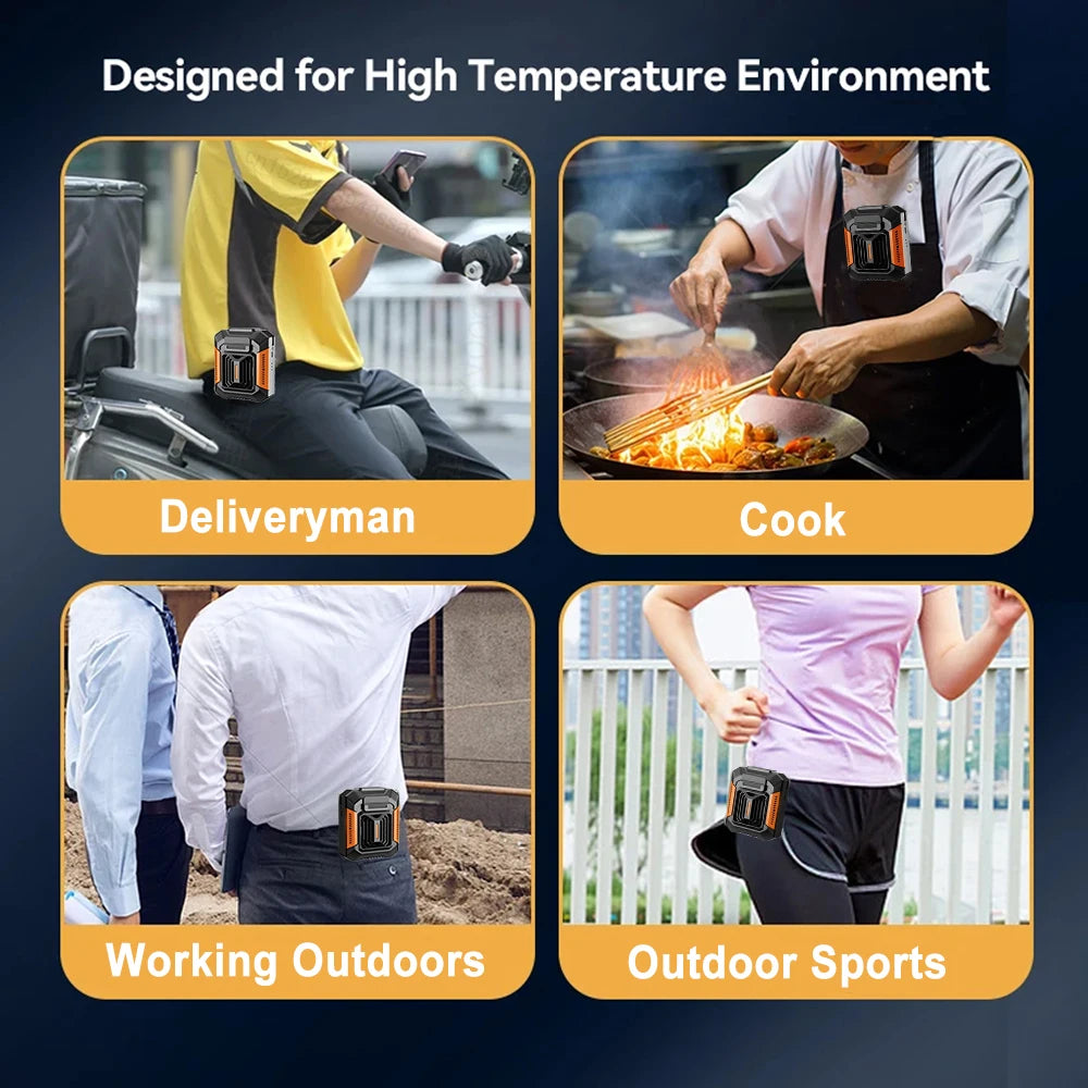 Portable Neck Fan 4000mAh Rechargeable &ndash; Hanging Neck Design